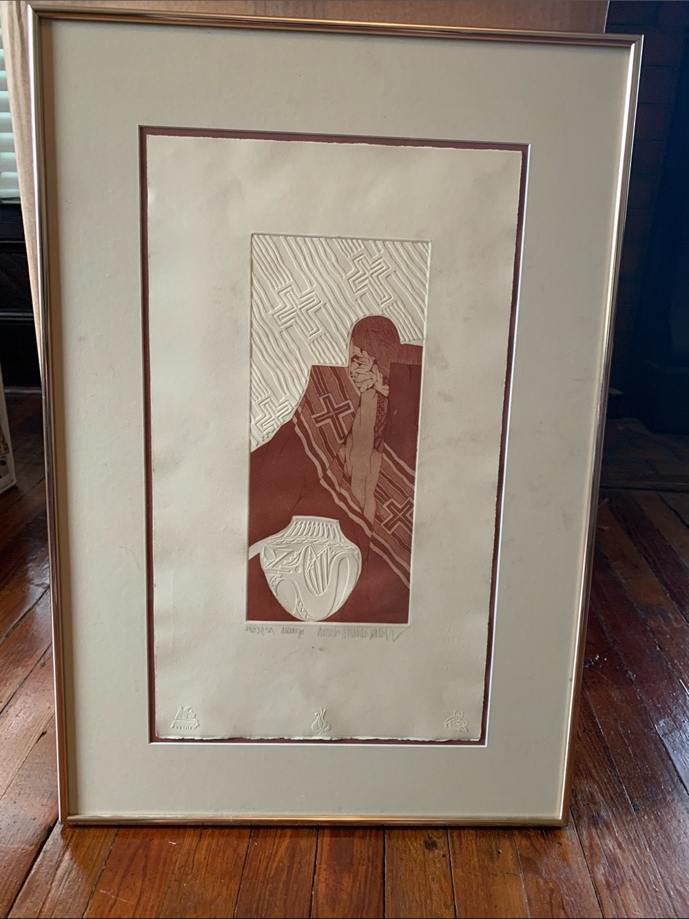 Amado Maurillio Peña Jr “Avanyu” print. All representation is in the photos.